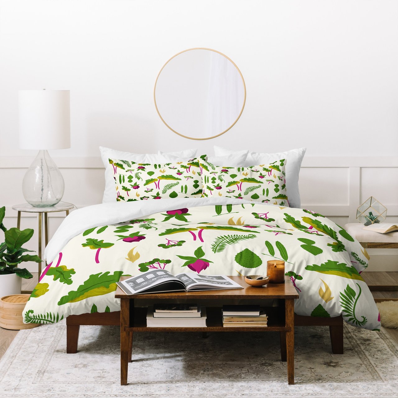 Iveta Abolina Rhubarb Garden Duvet Cover