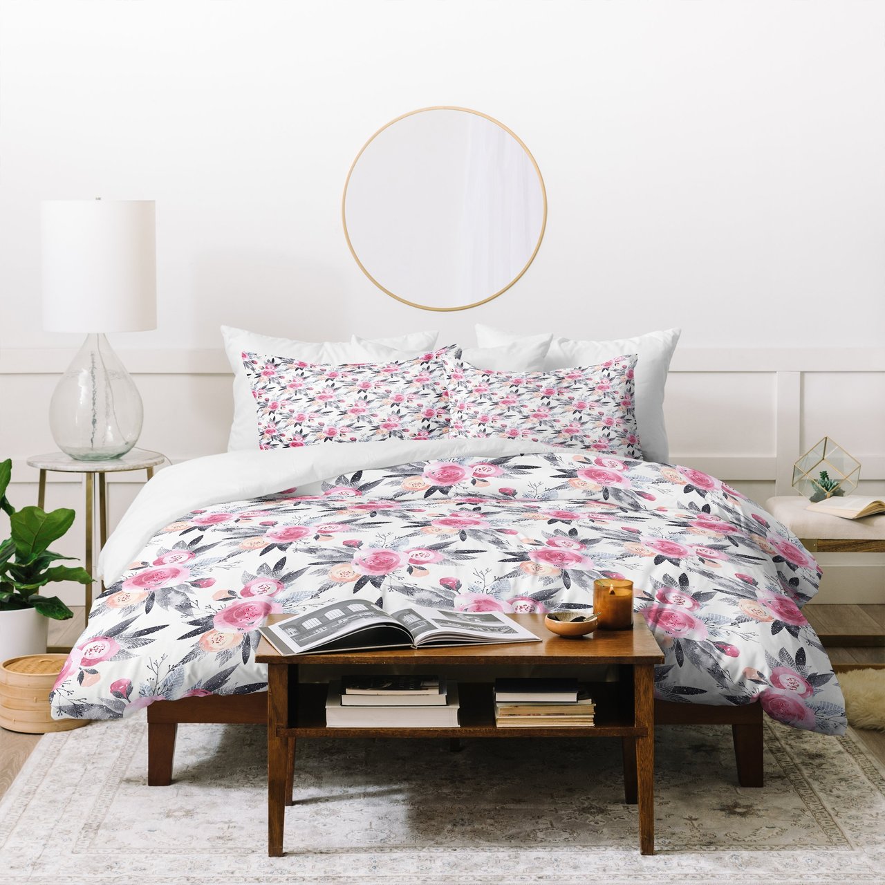 Iveta Abolina Snow Rose Duvet Cover Bedding Sets