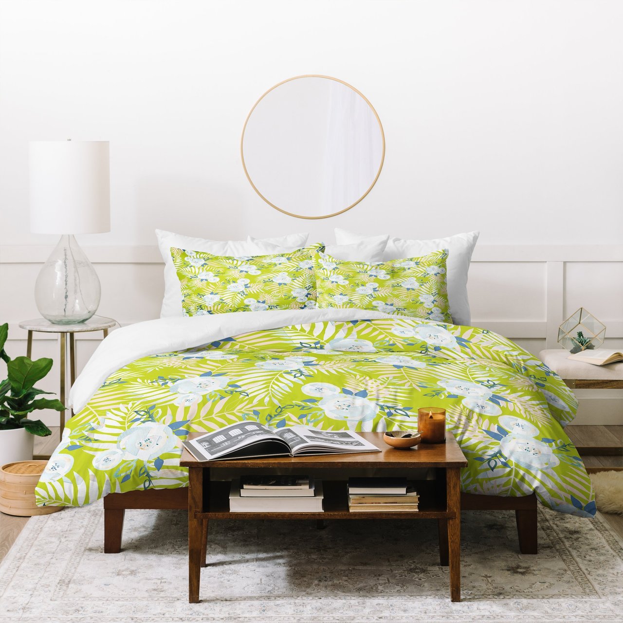 Iveta Abolina Sweet Stella Green Duvet Cover