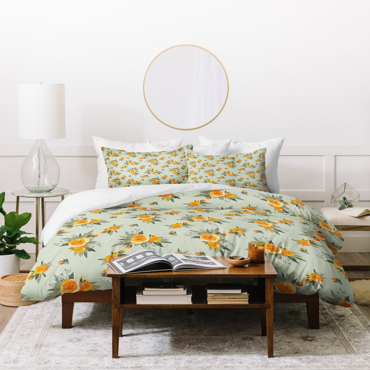 Iveta Abolina Tangerine Burst Duvet Cover