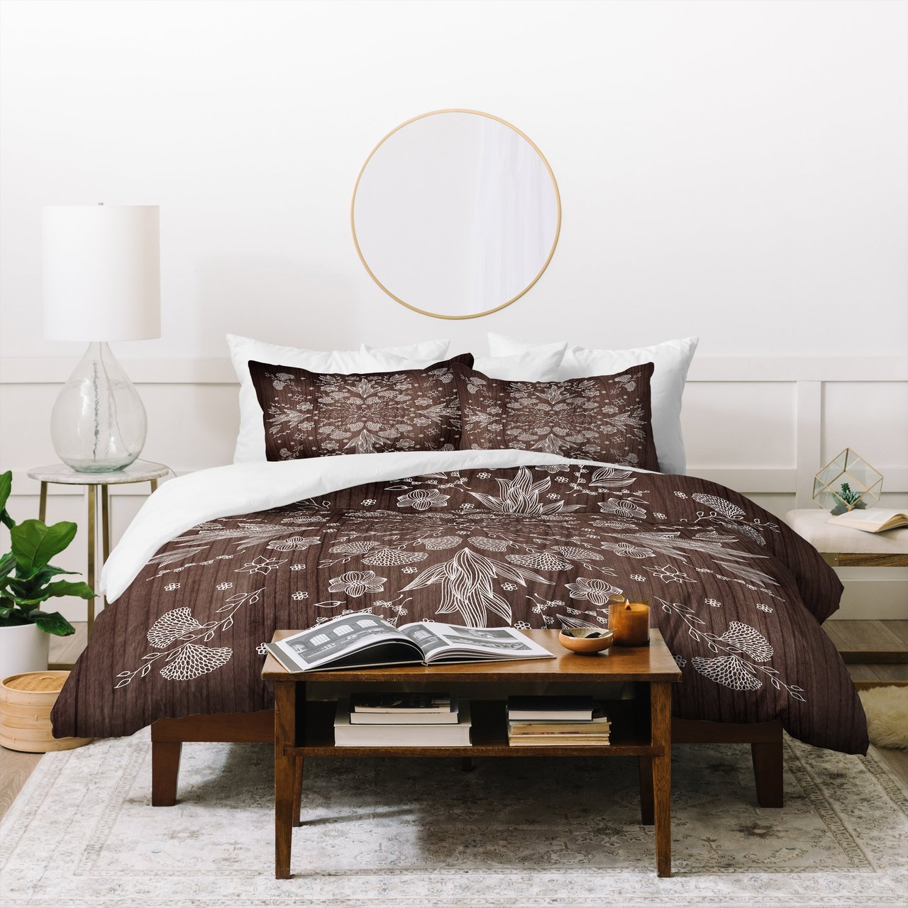 Iveta Abolina White Floral Duvet Cover Bedding Sets