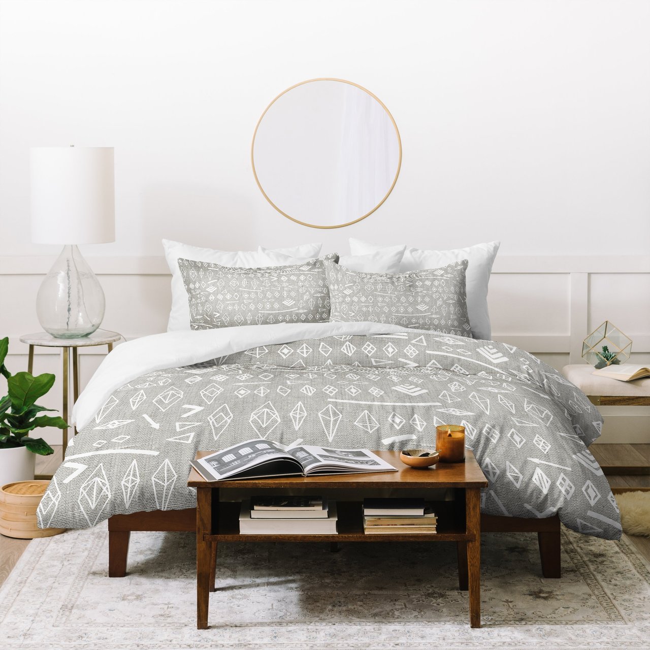 Iveta Abolina White Morning Duvet Cover