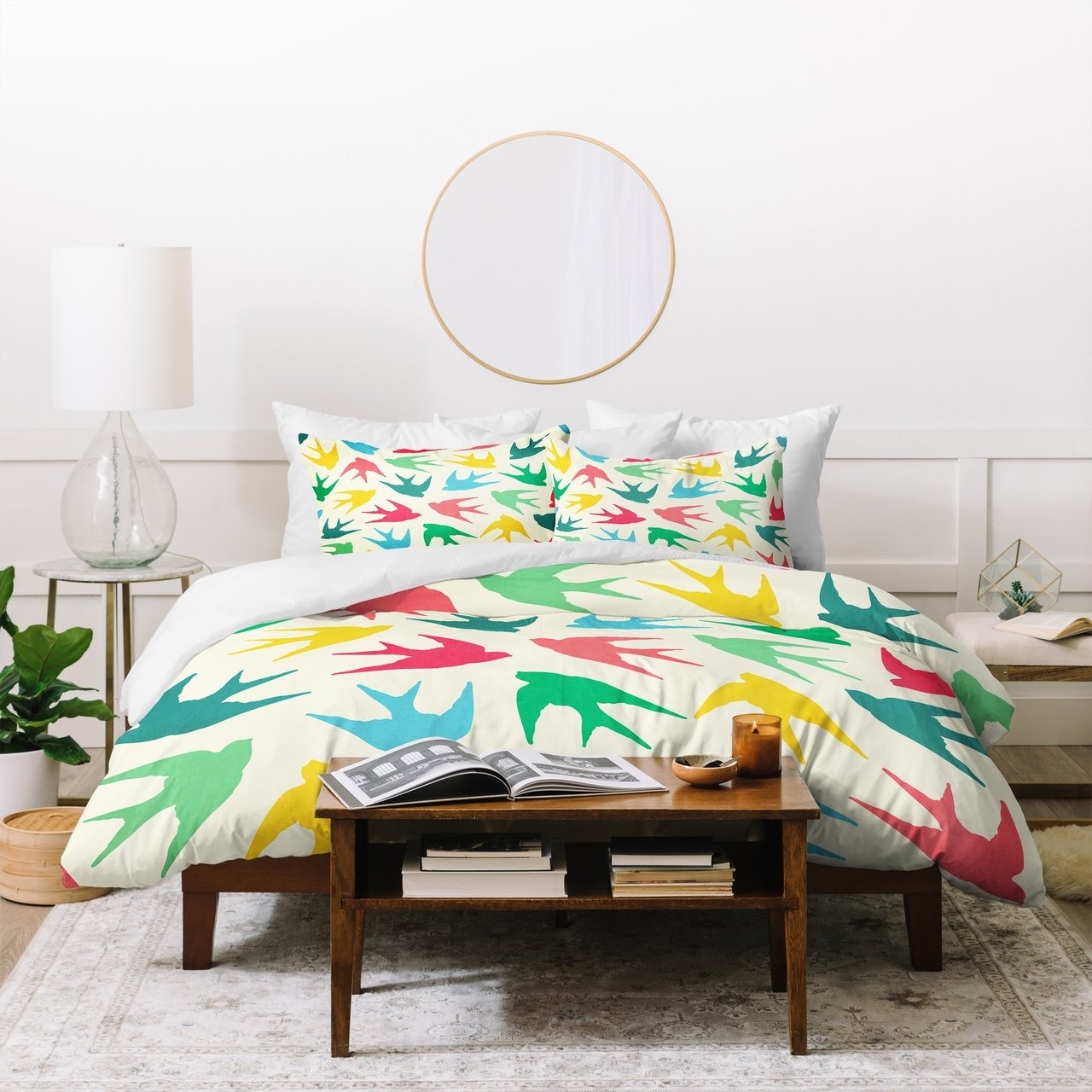 Jacqueline Maldonado Birds Multicolor Duvet Cover