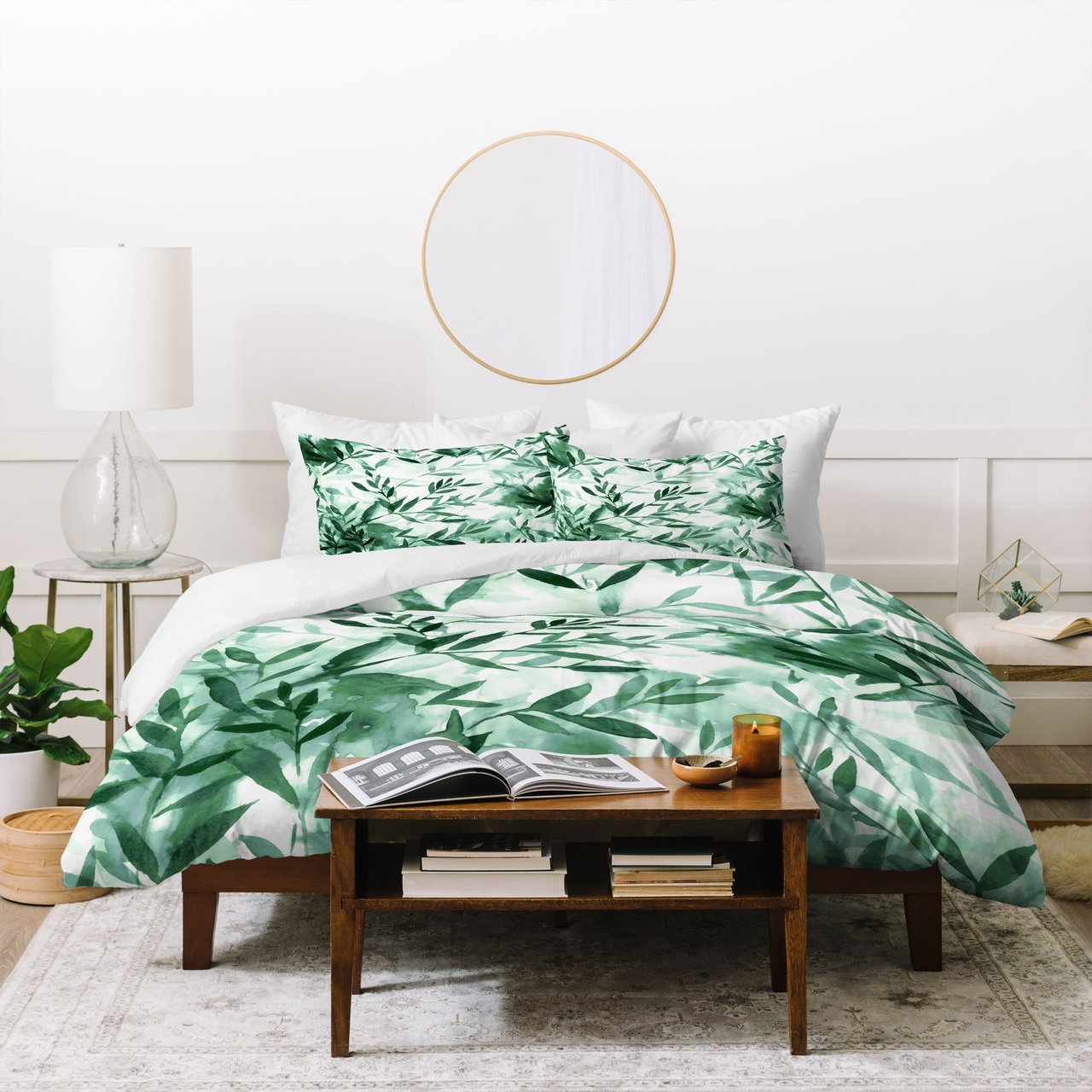 Jacqueline Maldonado Changes Green Duvet Cover