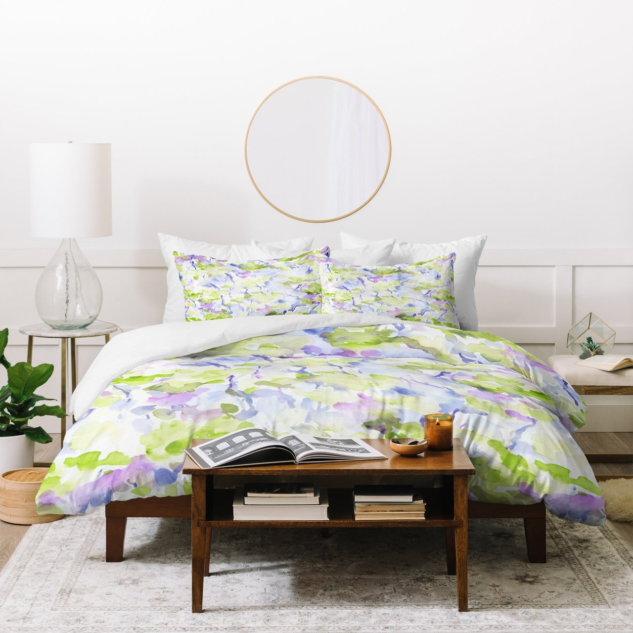 Jacqueline Maldonado Divine Feminine Green Duvet Cover