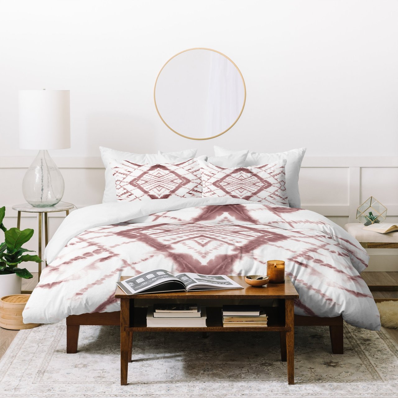 Jacqueline Maldonado Dye Diamond Taupe Duvet Cover