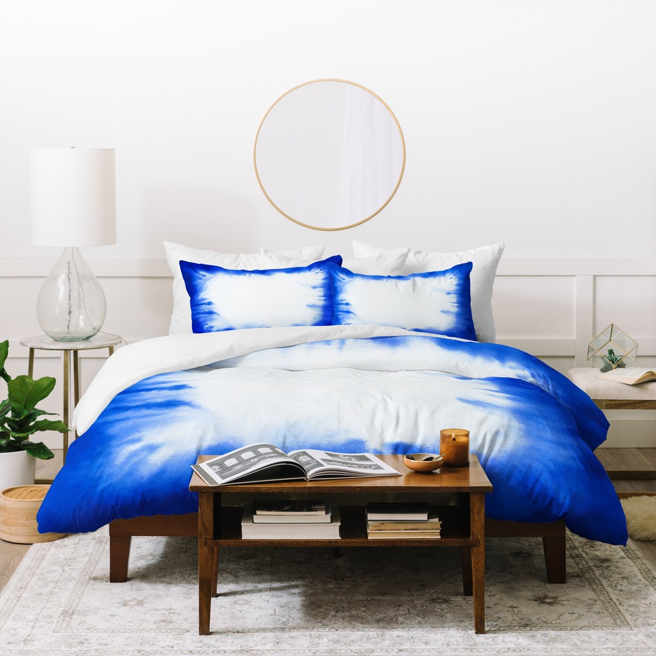 Jacqueline Maldonado Edge Dye Blue Duvet Cover