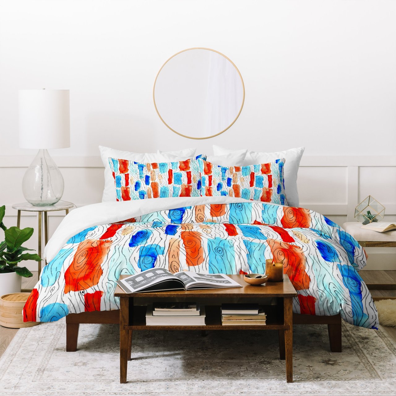 Jacqueline Maldonado Family Tree Bark Watercolor Duvet Cover