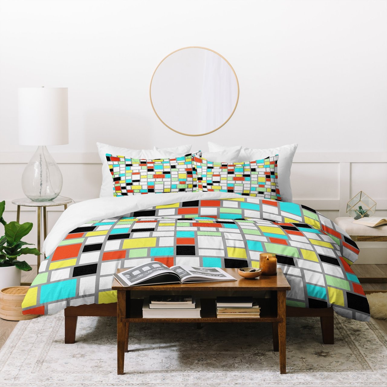 Jacqueline Maldonado Geo Square Duvet Cover Bedding Sets