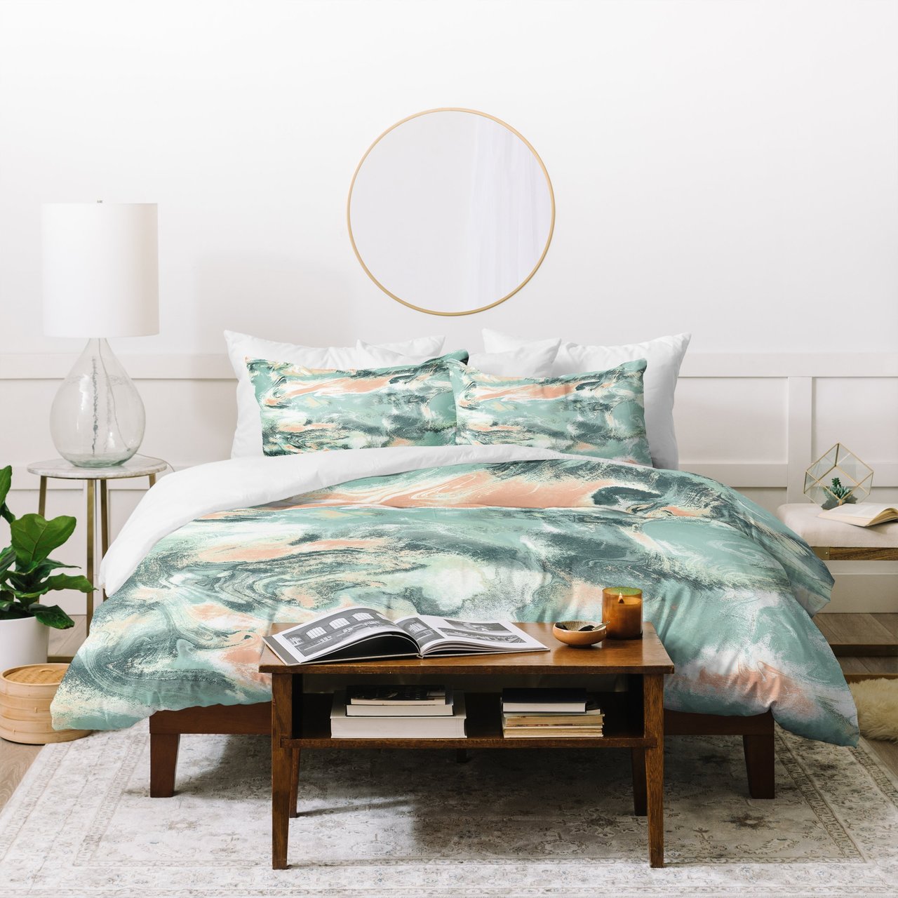 Jacqueline Maldonado Marble Mist Duvet Cover