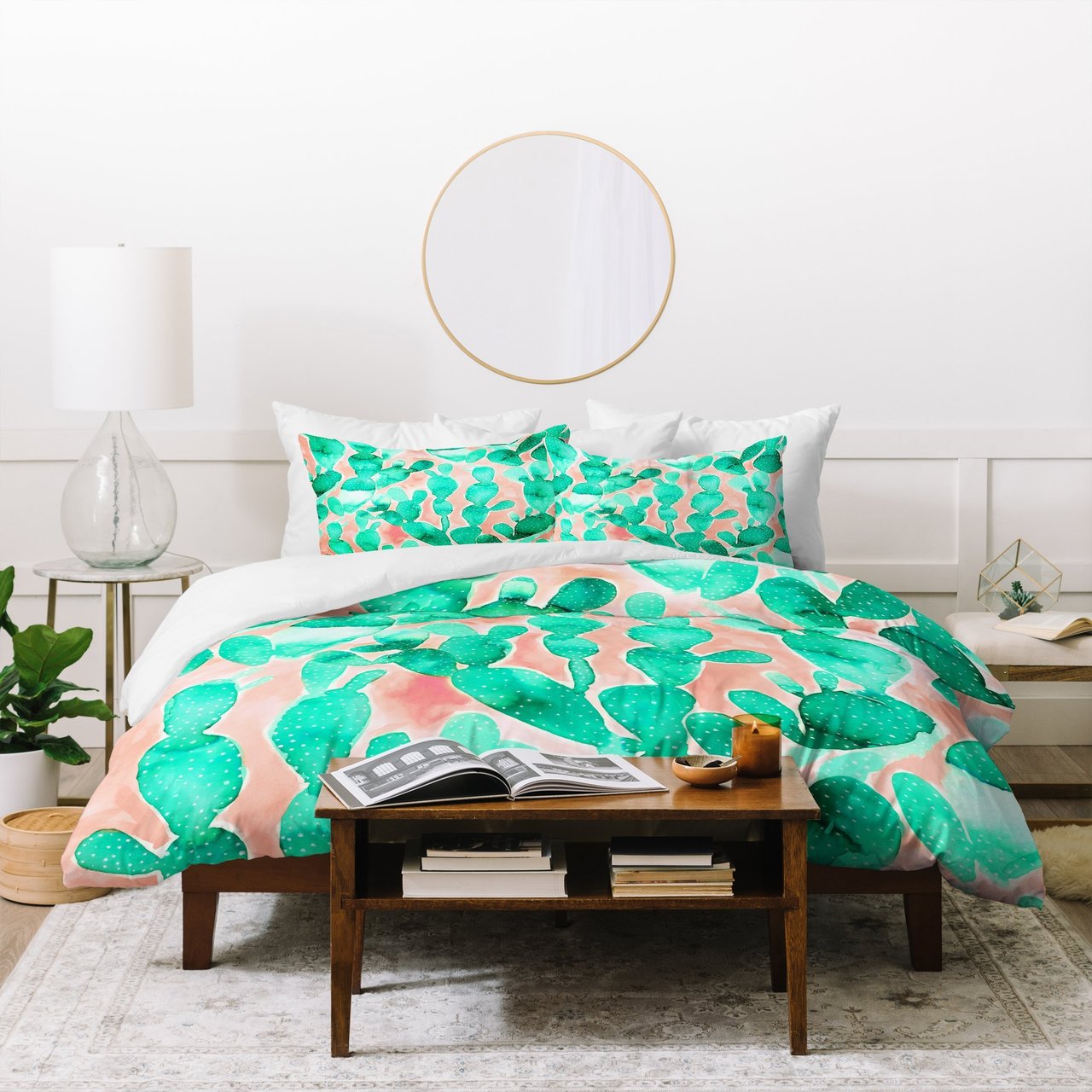 Jacqueline Maldonado Paddle Cactus Blush Duvet Cover