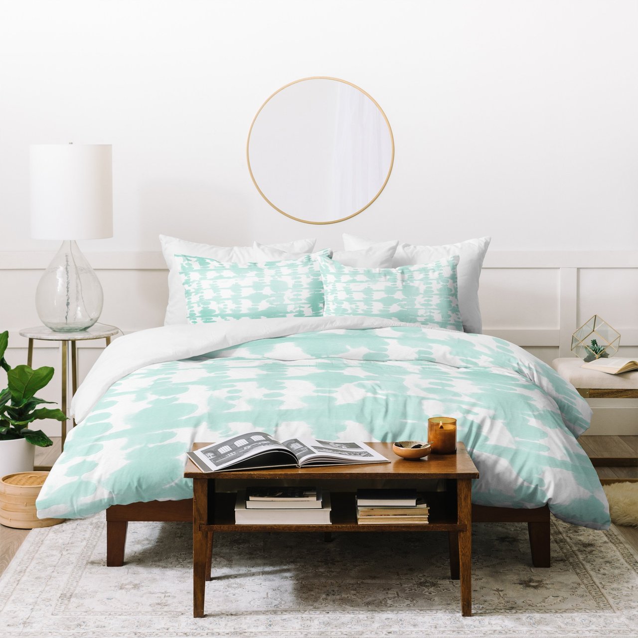 Jacqueline Maldonado Parallel Mint Duvet Cover
