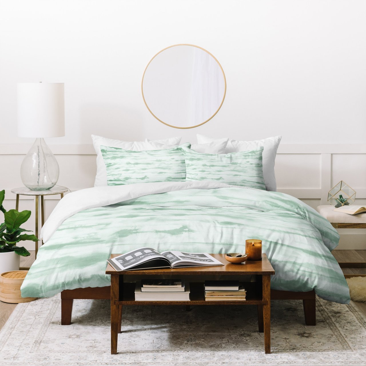 Jacqueline Maldonado Stratus Sage Duvet Cover
