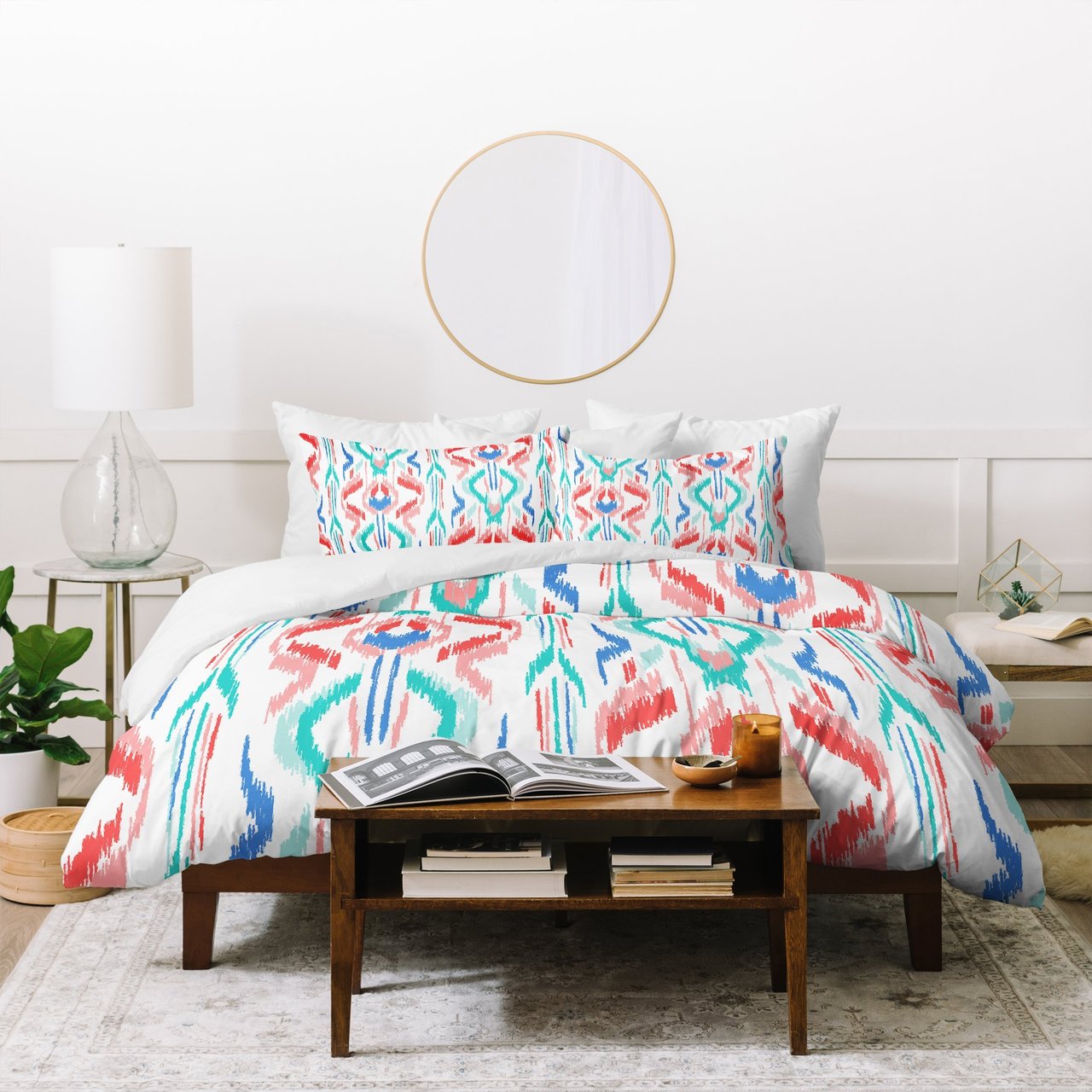 Jacqueline Maldonado Sun Dress Ikat Blue Duvet Cover