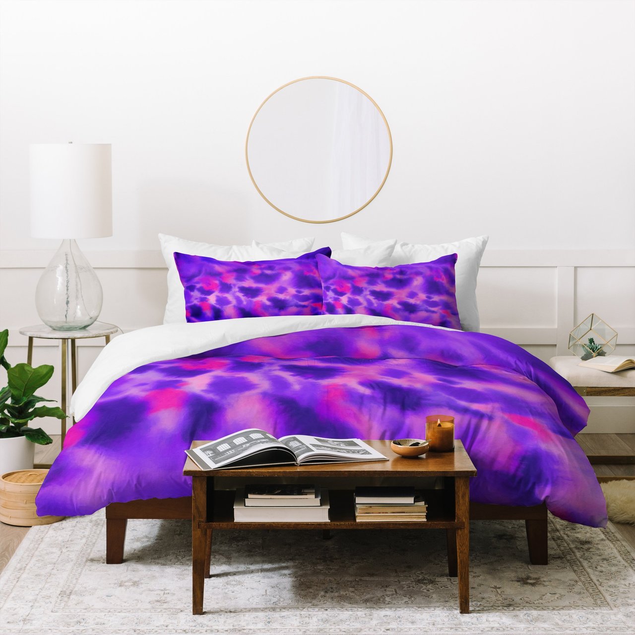 Jacqueline Maldonado Violet Flame Duvet Cover