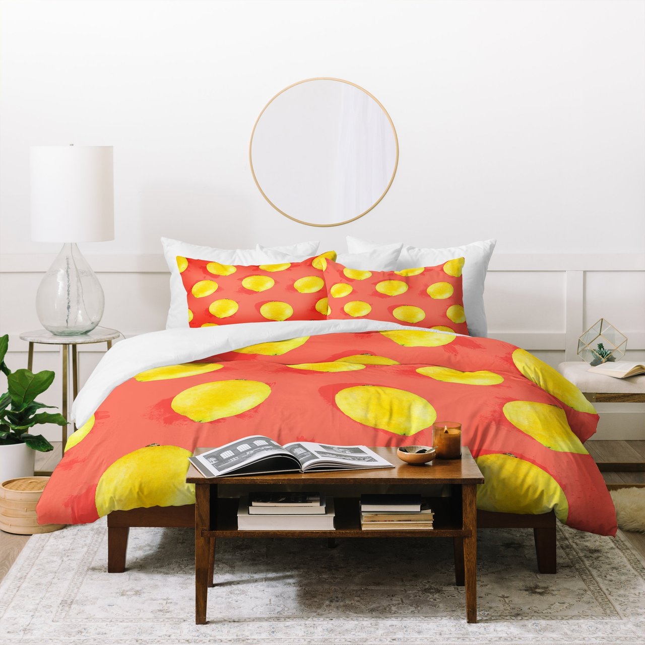 Jacqueline Maldonado Watercolor Lemons Duvet Cover Bedding Sets