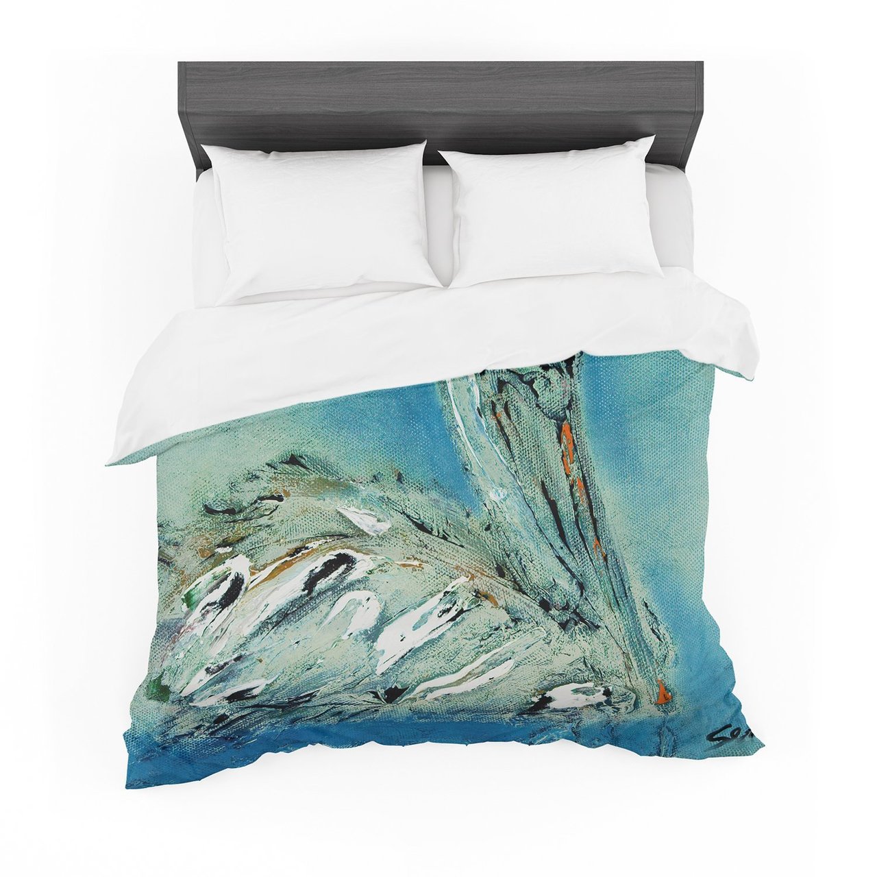 Josherafin ‘Drifter’ Blue Green Cotton3D Customized Duvet Cover Bedding Sets