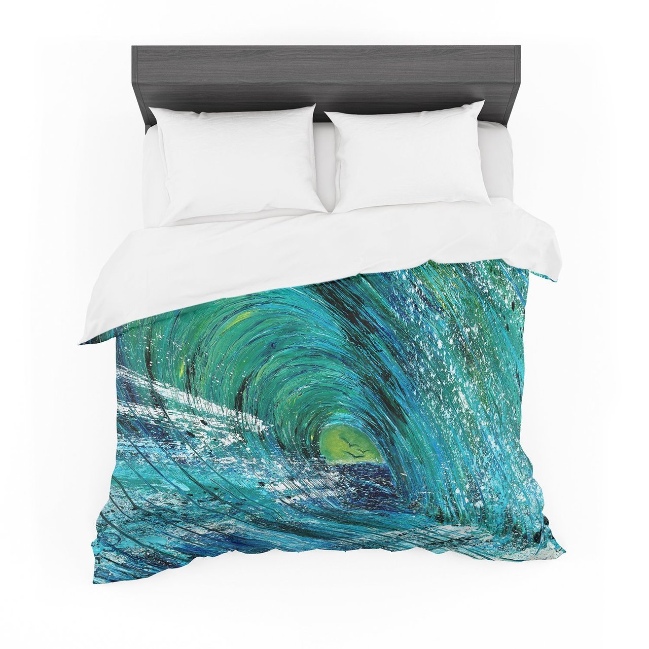 Josherafin ‘Natural High’ Blue Green Cotton3D Customized Duvet Cover Bedding Sets