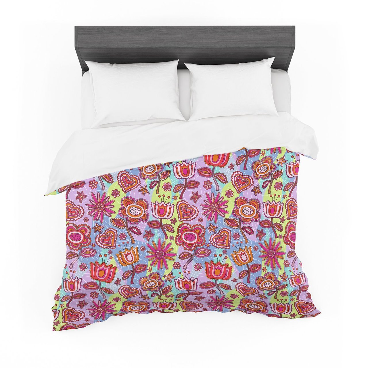 Julia Grifol ‘My Folk Flowers’ Featherweight3D Customized Duvet Cover Bedding Sets