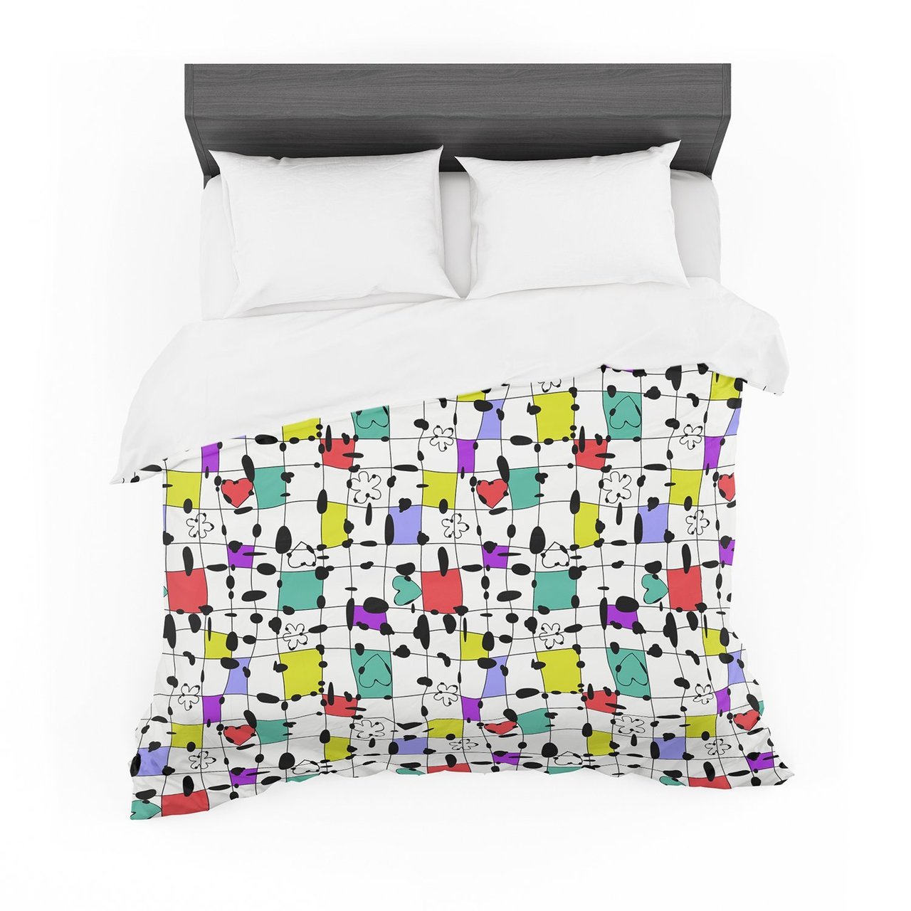 Julia Grifol ‘My Happyquares’ Featherweight3D Customized Duvet Cover Bedding Sets