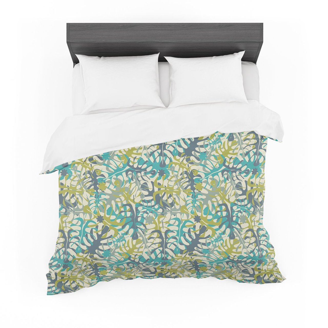 Julia Grifol ‘Tropical Leaves’ Cotton3D Customized Duvet Cover Bedding Sets