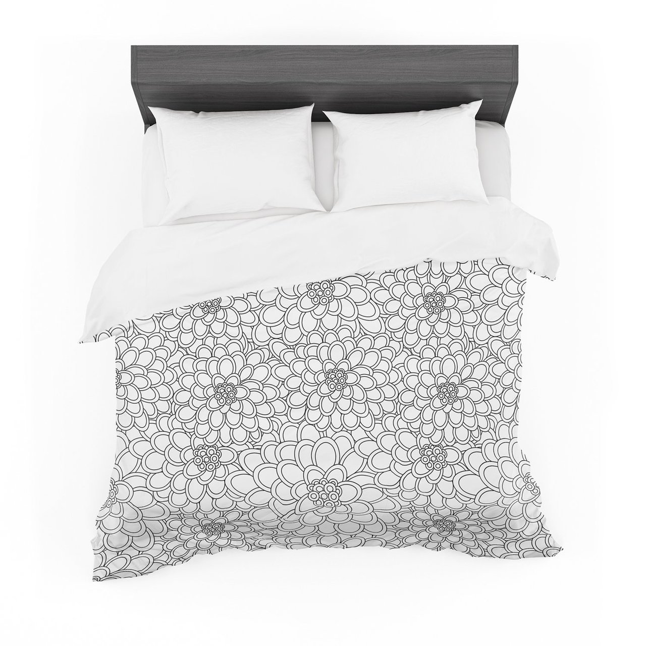 Julia Grifol ‘White Flowers’ Featherweight3D Customized Duvet Cover Bedding Sets