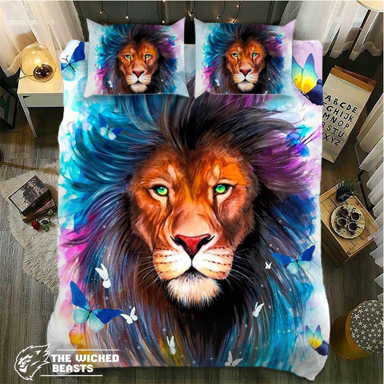 King Colorful Butterfly3D Customized Duvet Cover Bedding Sets