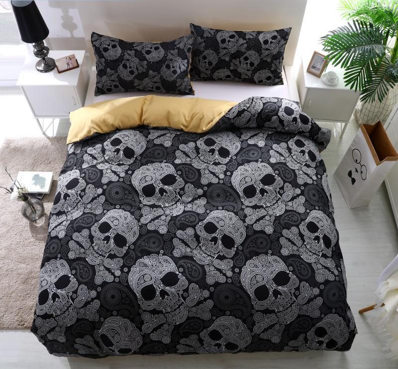 Kingize Bohemiankull Print et AU Queen Bed best gift bedline3D Customized Duvet Cover Bedding Sets