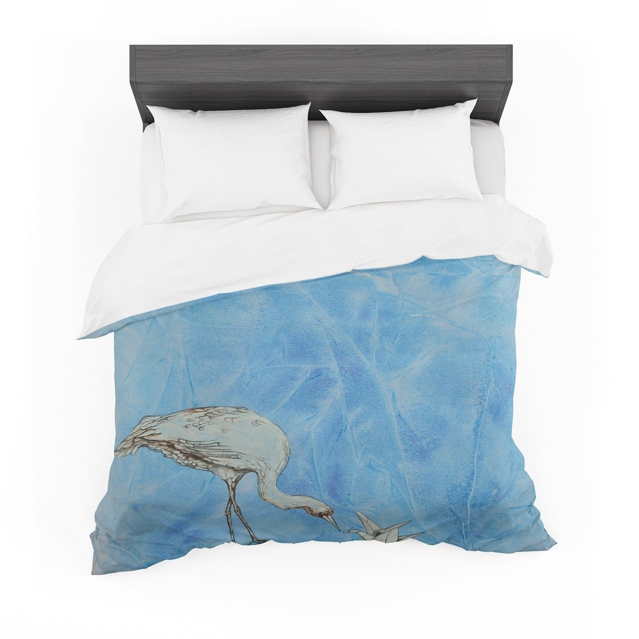 Kira Crees ‘Crane’ Cotton3D Customized Duvet Cover Bedding Sets
