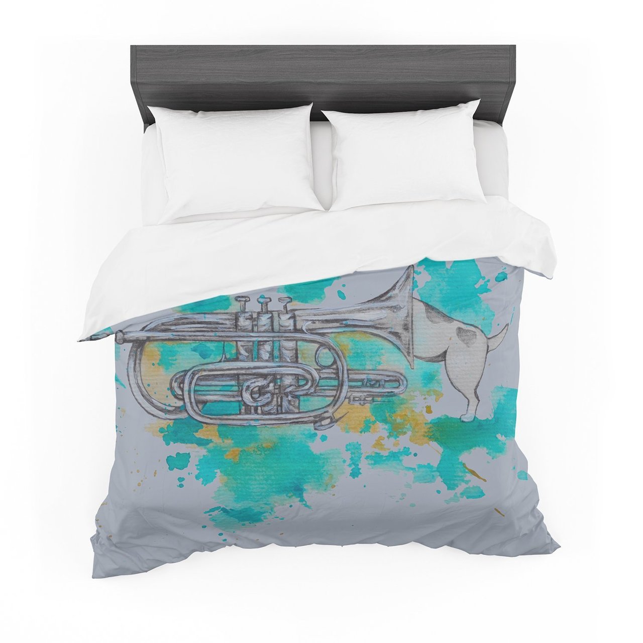 Kira Crees ‘Hunting For Jazz Blue’ Cotton3D Customized Duvet Cover Bedding Sets