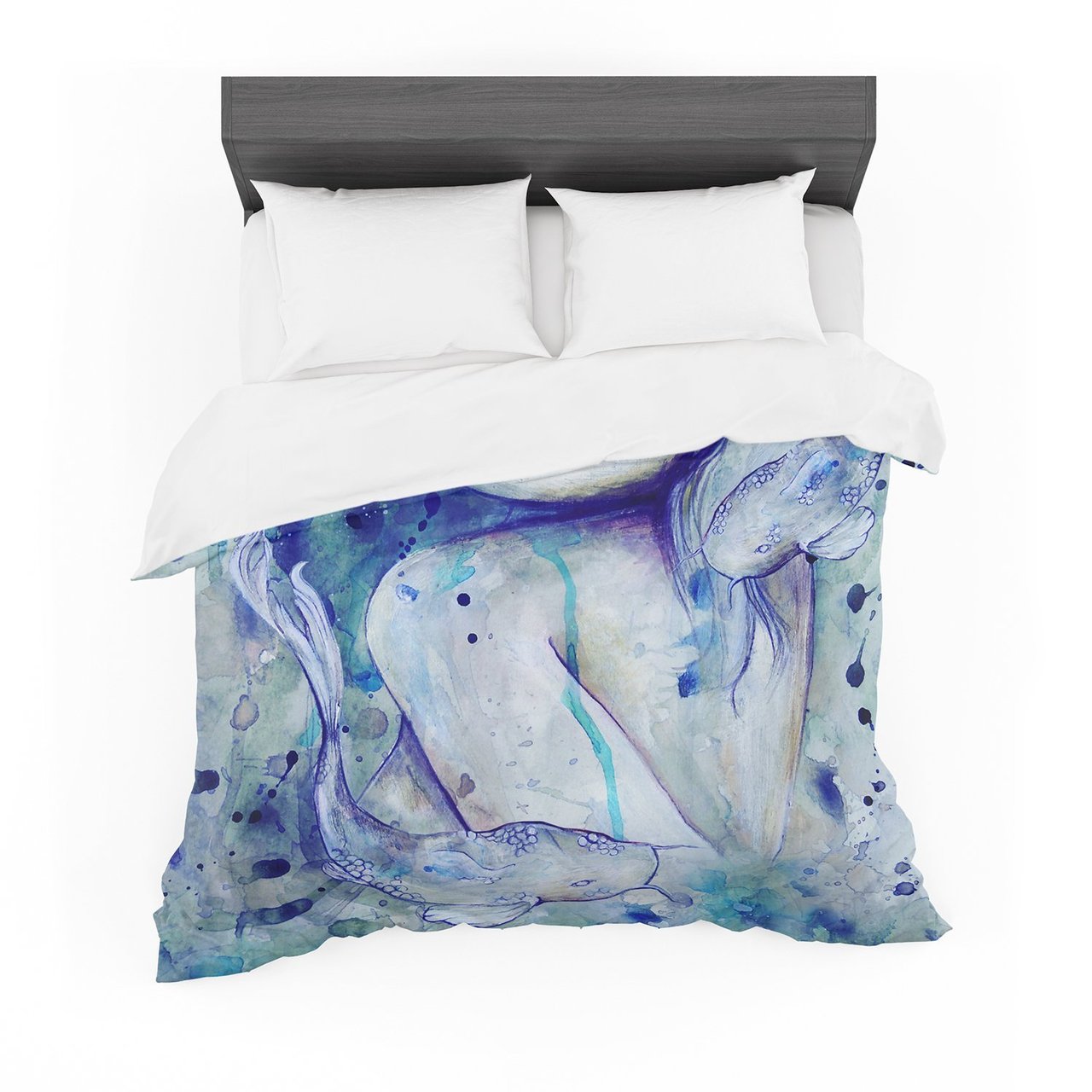 Kira Crees ‘Koi Playing’ Cotton3D Customized Duvet Cover Bedding Sets