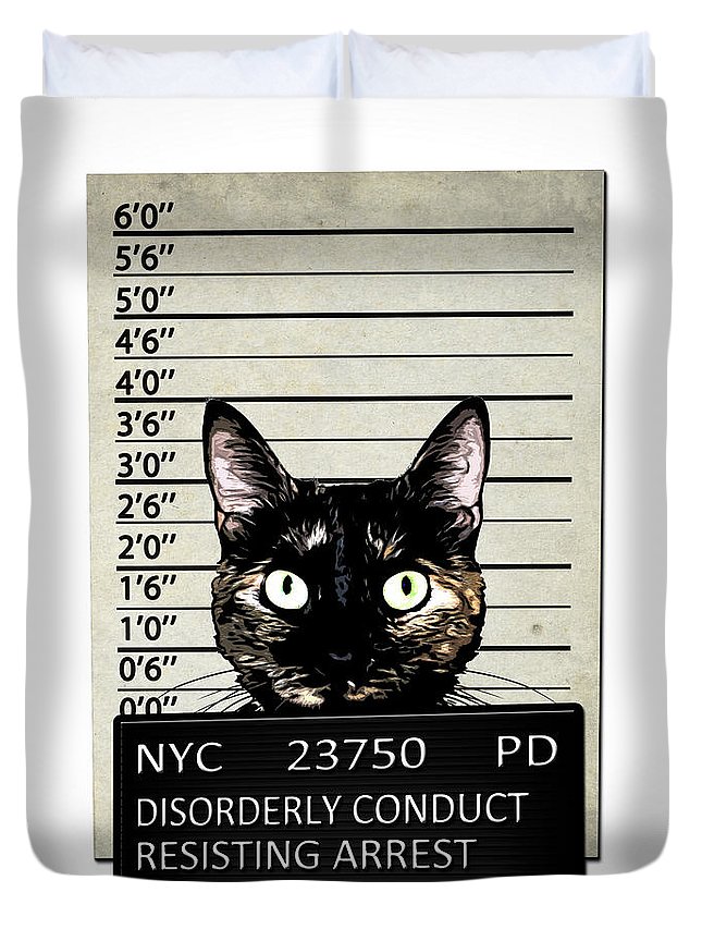 Kitty Mugshot 3D Customized Duvet Cover Bedding Sets