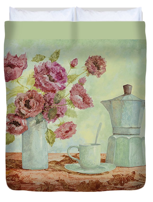 La Caffettiera E I Fiori Amaranto 3D Customized Duvet Cover Bedding Sets