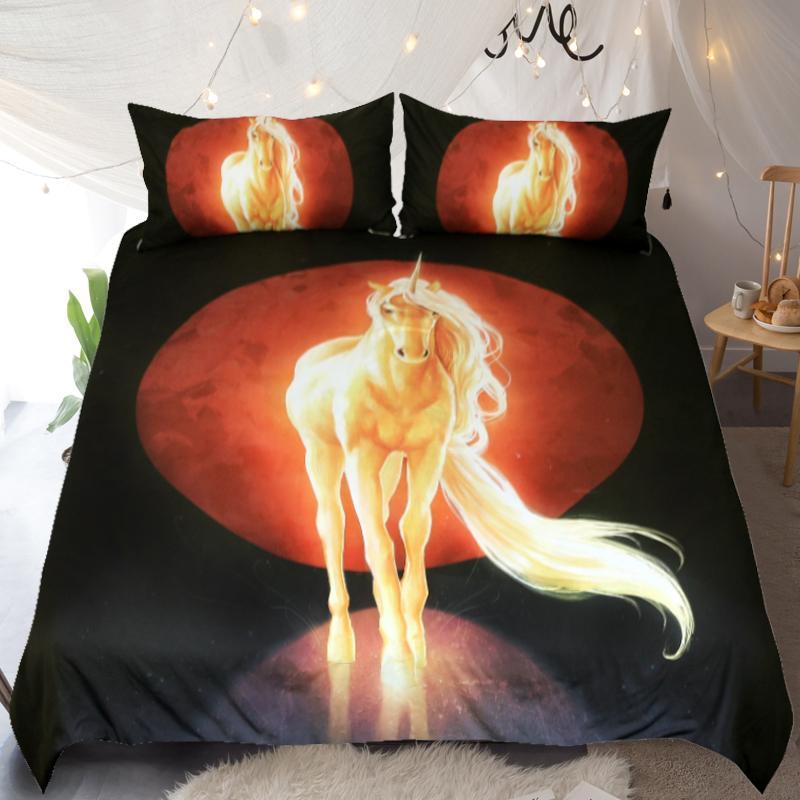 Last Unicorn by JoJoes Art3D Customized Duvet Cover Bedding Sets