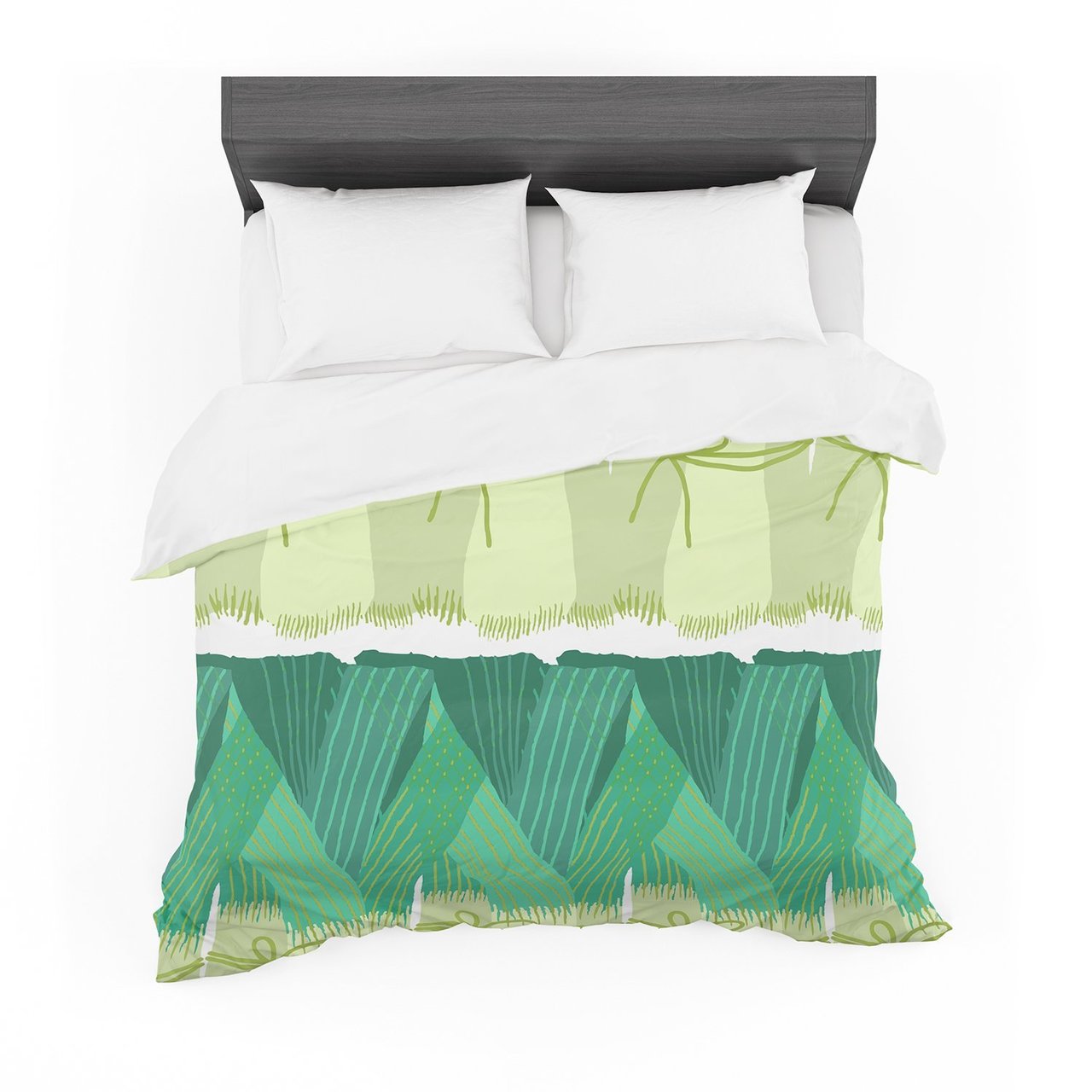 Laura Nicholson ‘Leeks’ Cotton3D Customized Duvet Cover Bedding Sets