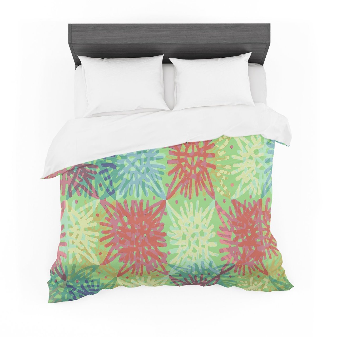 Laura Nicholson ‘Multi Lacy’ Cotton3D Customized Duvet Cover Bedding Sets