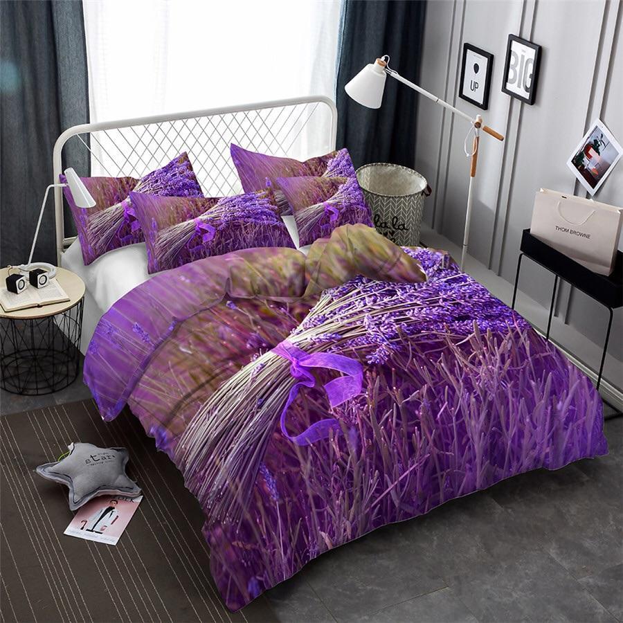 Lavender 3D Customized Duvet Cover Bedding Sets