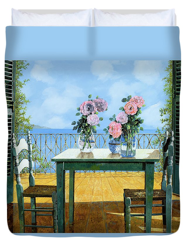 Le Rose E Il Balcone 3D Customized Duvet Cover Bedding Sets