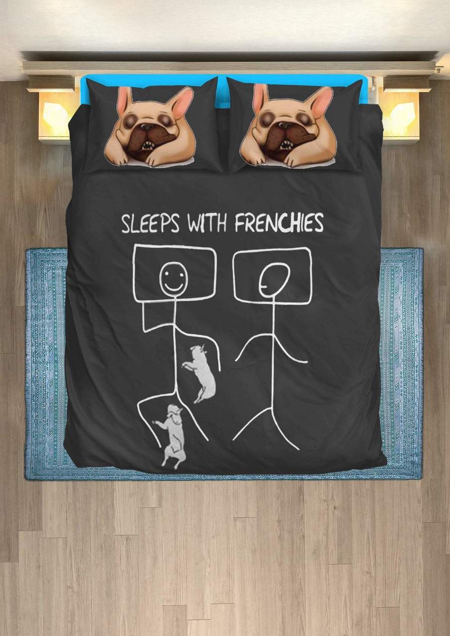 leeps with Frenchie3D Customized Duvet Cover Bedding Sets