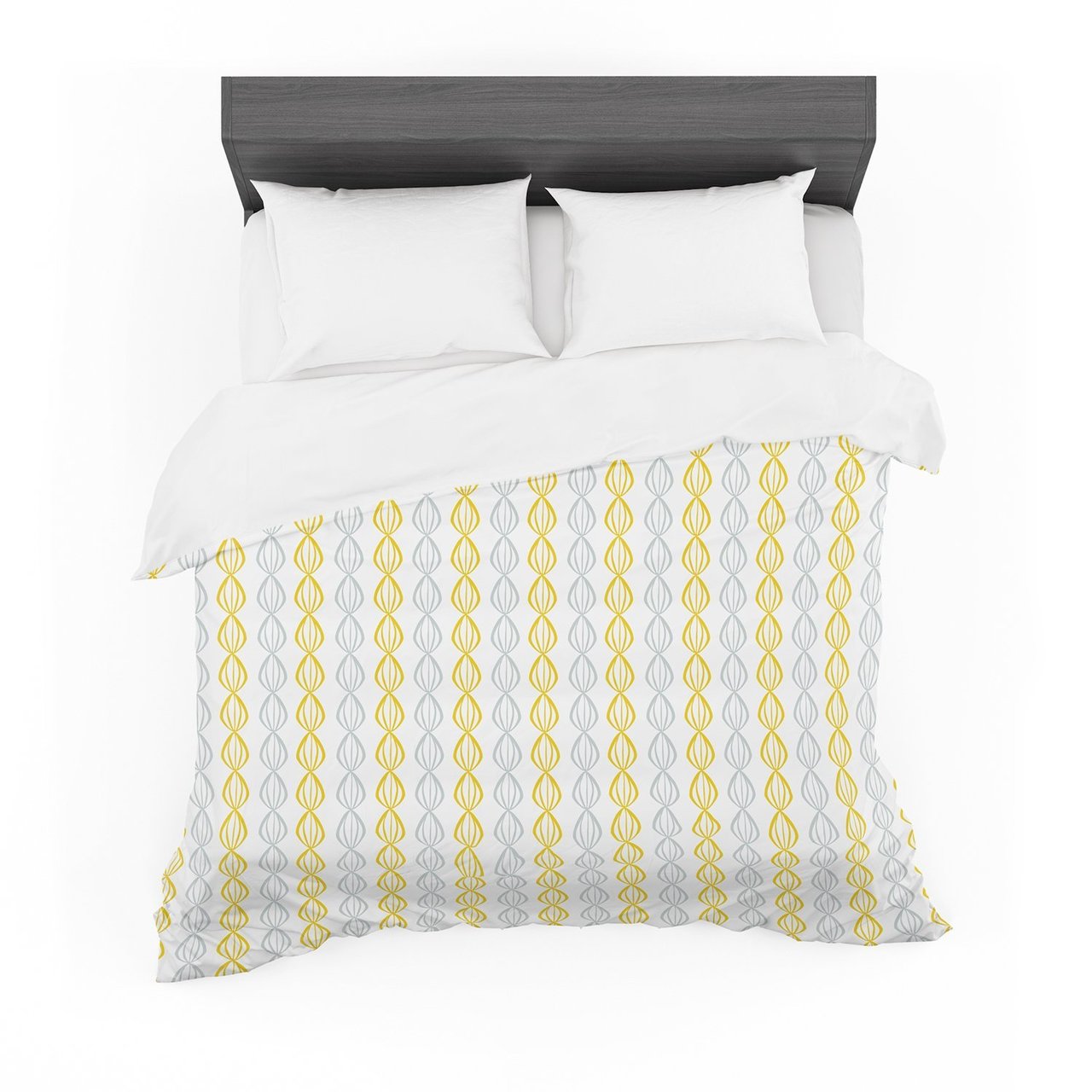 Lemon Pod Yellow Gray Cotton3D Customized Duvet Cover Bedding Sets
