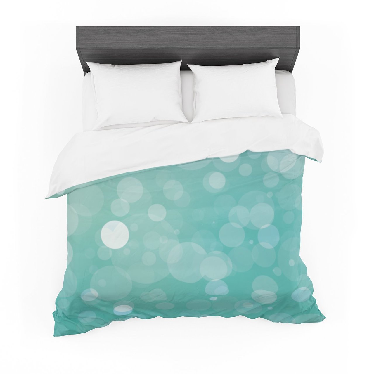Let It Go Aqua Bokeh Cotton3D Customized Duvet Cover Bedding Sets