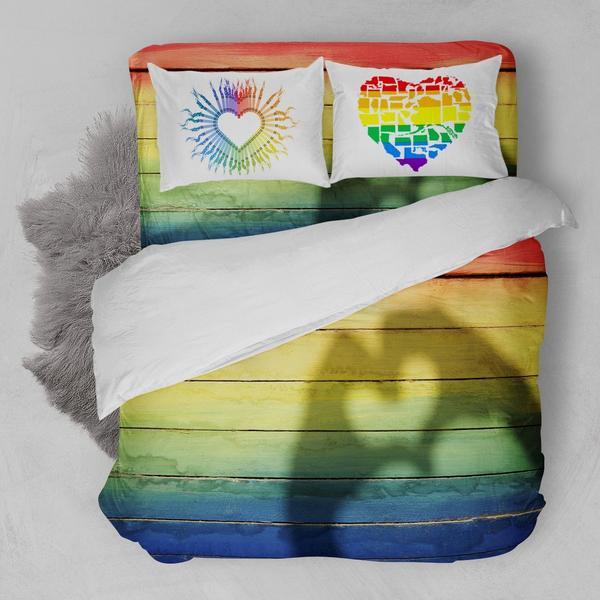 LGBT AMERICAN FLAG A 3D Customized Duvet Cover Bedding Sets