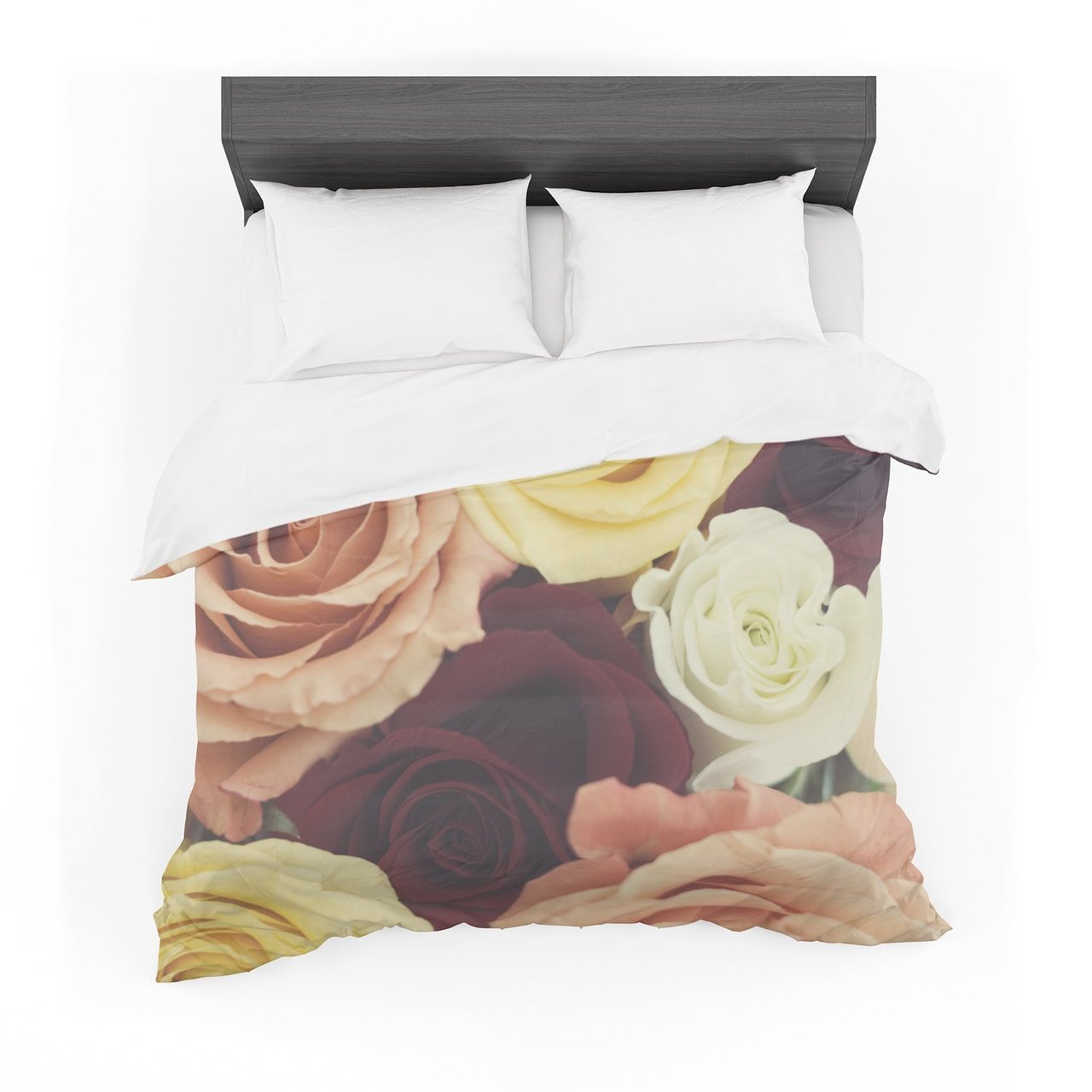 Libertad Leal ‘Vintage Roses’ Cotton3D Customized Duvet Cover Bedding Sets