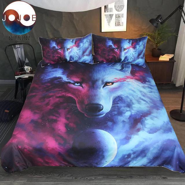 Light And Dark Wolf3D Customized Duvet Cover Bedding Sets