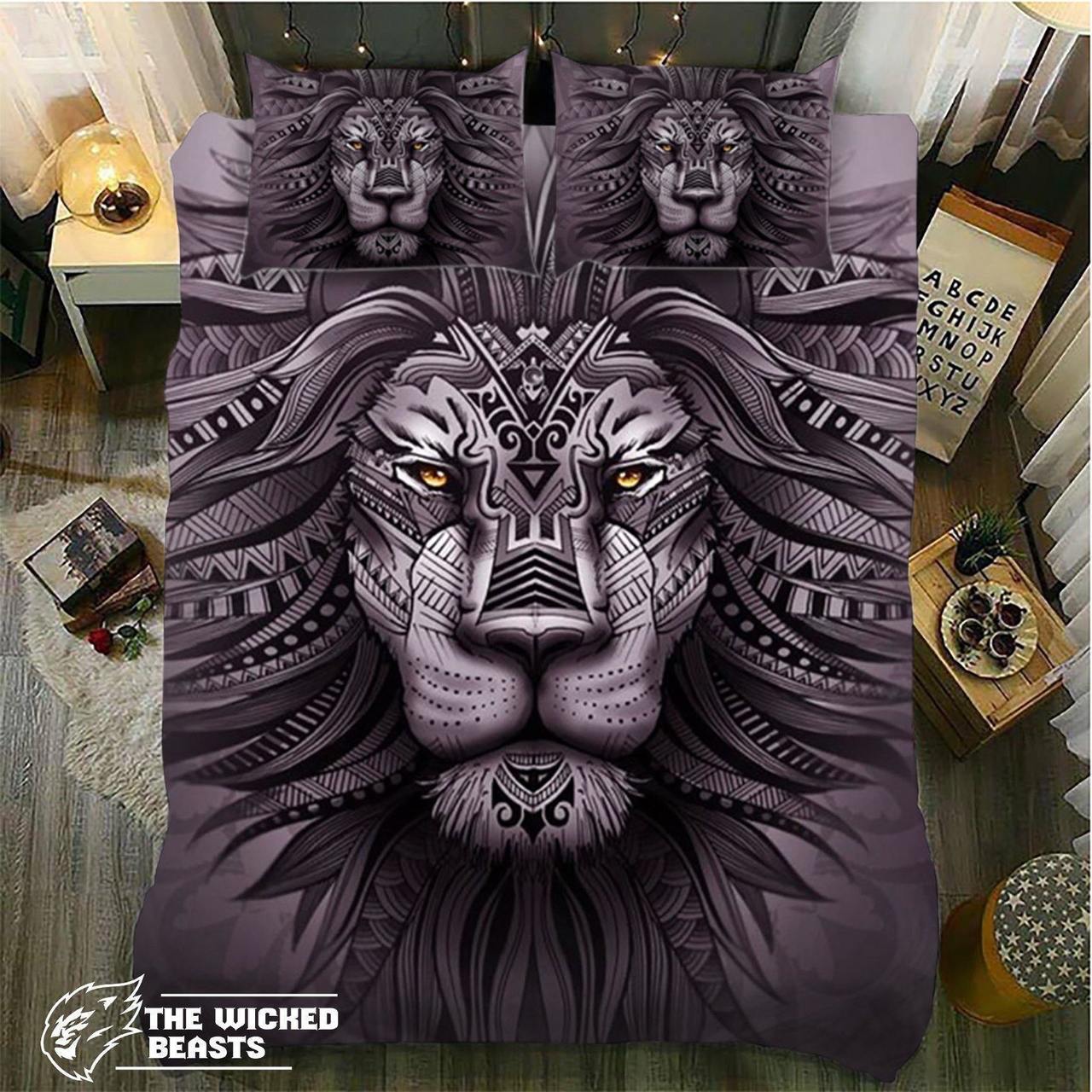 Lion Mandala3D Customized Duvet Cover Bedding Sets