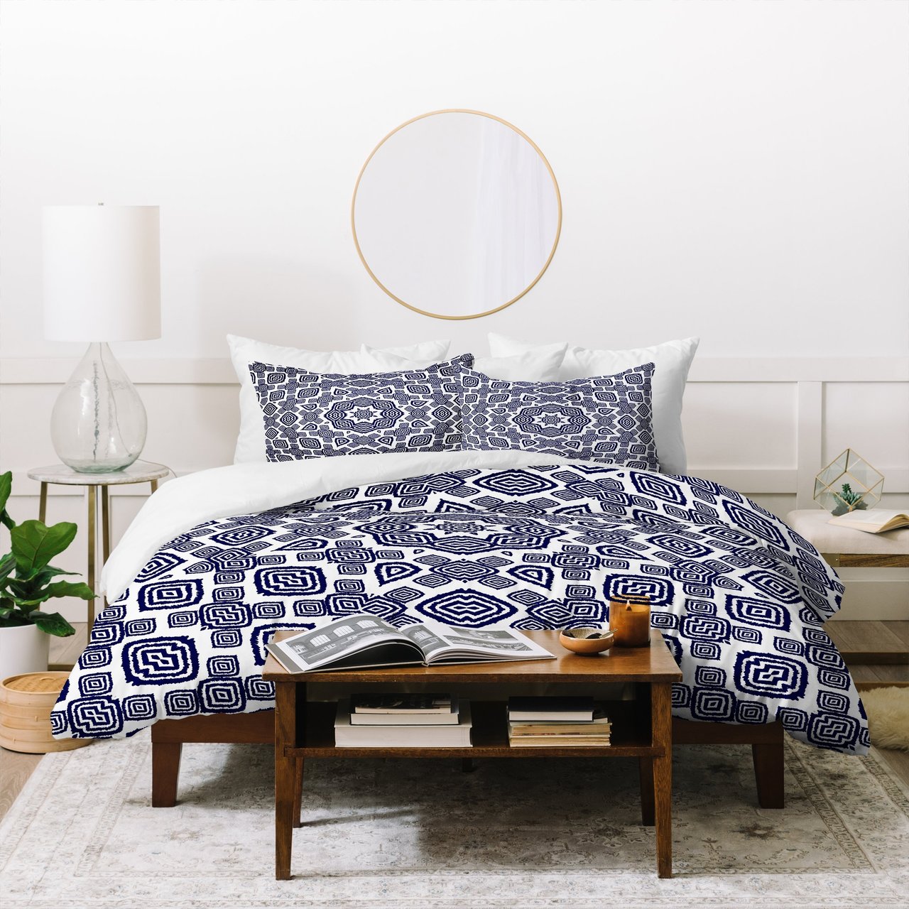 Lisa Argyropoulos Athena Indigo Duvet Cover