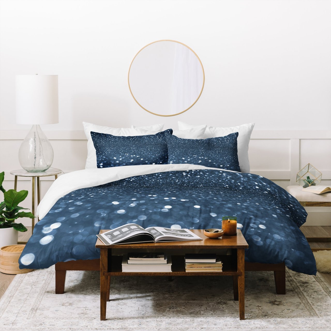 Lisa Argyropoulos Bubbly Blues Duvet Cover
