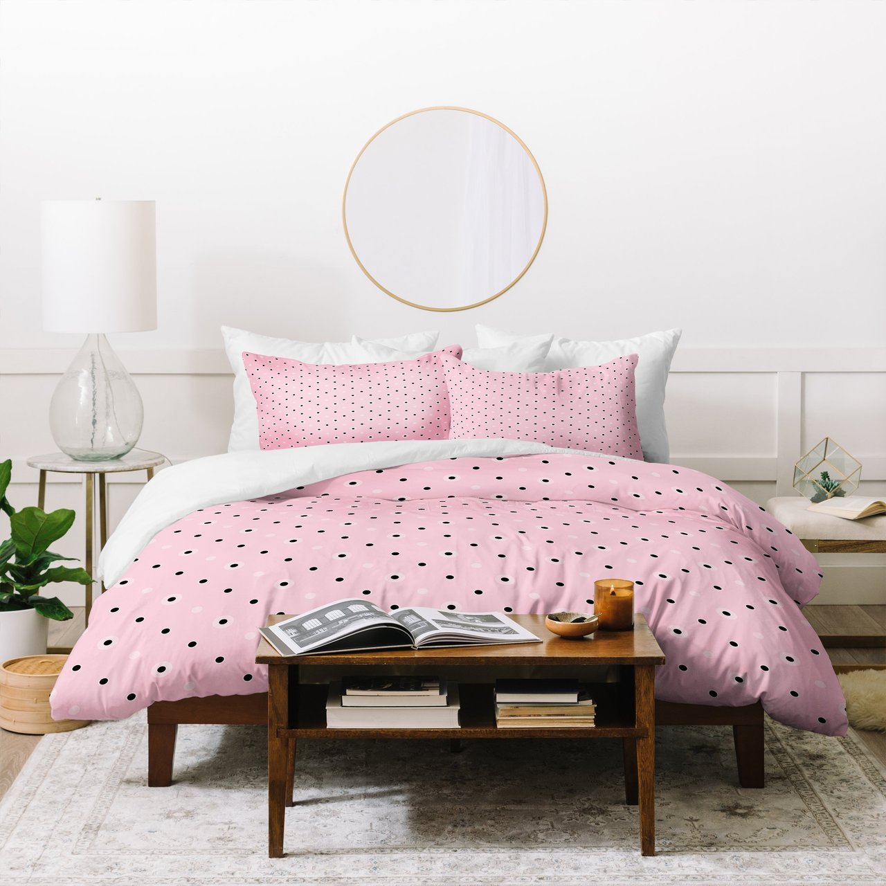Lisa Argyropoulos Dotty Blush Dots Duvet Cover Bedding Sets
