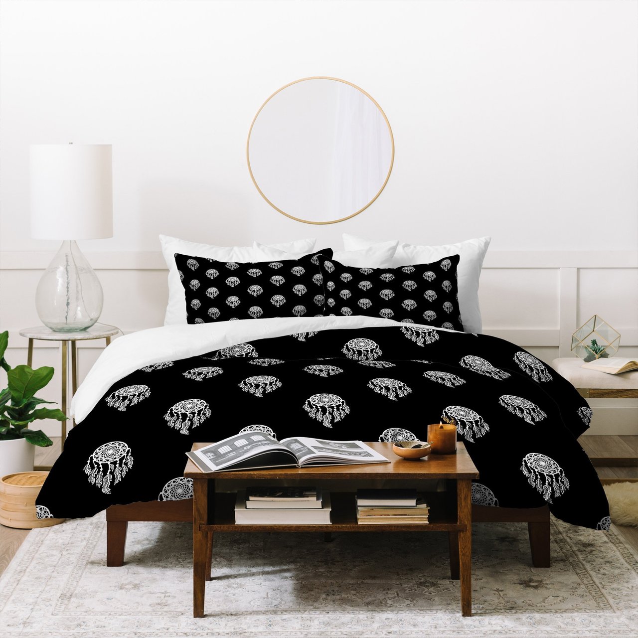 Lisa Argyropoulos Dreamcatchers Mono Duvet Cover