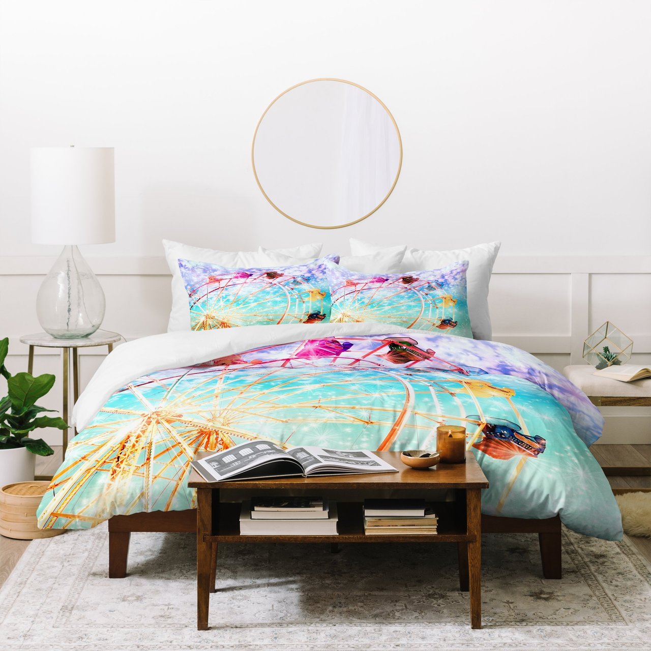 Lisa Argyropoulos Galaxy Wheel Duvet Cover